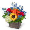 Experience the vibrance of our Sunrise in Havana flower design, an explosion