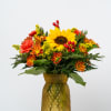 Designed with autumnal hues in a luxury frosted glass vase, our Holiday