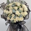 A beautiful Korean bouquet with top quality roses wrapped in Korean paper