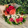 30-stems Tropical Paradise Bouquet with Elegant Deco Wrap, vase, and personalized gift