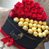 Chocolate Romance Boxes is an exclusive design of fresh red roses and