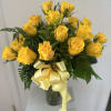 Brighten any day with Golden Grace, a radiant bouquet of premium yellow