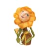Buttercup Sunflower is hand-painted with big blue eyes and a smiling face.