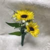Viking Mums are the perfect alternative to Sunflowers. This boutonniere is made