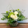 Designed to reflect a cottage garden in summer. Elegant white roses and