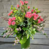 This lovely bouquet features a beautiful combination of Sweetheart Roses, Hydrangeas, and