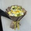 Mixtures of different blooms , yellow &amp; white . Medium sized 