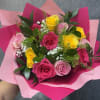 Introducing our Mix Roses Bouquet, beautifully arranged with mix color roses, Baby&#039;s