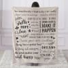 Regal Comfort&reg; 1-Ply Faux Fur&trade; Sentimental Sayings Throw. Perfect as a gift