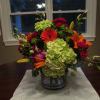 hydrangeas, dendrobium orchids, gerberas, roses, lilies