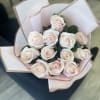 Pink roses elegantly wrapped in paper for that special person for any