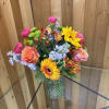 Bright &amp; Beautiful Vase Arrangement &ndash; Sunflowers, Lilies, Carnations and Roses

Bring a