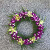 An ocean friendly biodegradable wreath for your service at sea. Shown here