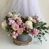 Theme Colors: Shades of pinks with purples

Featured Blooms: Roses, Orchids, Hydrangea, Spray