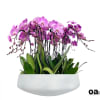 A high quality Seventeen pink orchids arrangement with a vase 20&quot; D