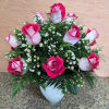 These beautiful roses with a white outer color of the petal and