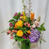 Elevate your space with our modern floral arrangement, thoughtfully crafted in a