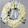 The traditional funeral wreath, beautifully representing the eternal circle of life, is