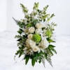 The Serene Remembrance Standing Funeral Spray is a timeless expression of sympathy