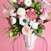 Meet the Peach Whip Cabana Gloss Stanley Cup Flower Arrangement. This bright