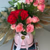 Beautiful pink and red rose floral arrangement, perfect for any occasion. With