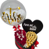 heart of roses  and chocolates  beautiful
 Ideal for any occasion