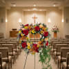 Honor a loved one with our Standing Heart Sympathy Flowers, a heartfelt