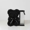 Celebrate love in the sweetest way with our Black Rose Bear, handcrafted