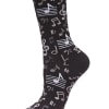 Our Musical Notes Bamboo Crew Socks will make you have a song