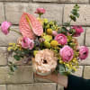 Just the sweetest mix of blush Lisianthus, pink Ranunculus and a pink