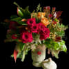 Large Holiday floral arrangement, colors can be optimized to your preference.