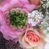 So feminine, pretty, romantic, natural, chic and elegant.
A clear vase packed with