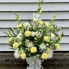 This arrangement is made for the memorial or celebration of life ceremony.