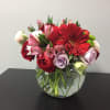Reds and Lavenders in a bubble bowl full of love
