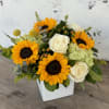 Each arrangement is custom designed, using seasonal, best-of-day blooms. The image shown