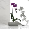 A high quality Single purple orchid arrangement with a vase 8.5&quot; D