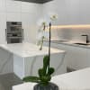 A high quality Single white orchid arrangement with a vase 8.5&quot; D