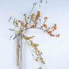 A sweet and simple bundle of bittersweet stems and a died silk.
