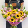 Mixed flowers bouquet, from romantic and gentle to an edgy and interesting
