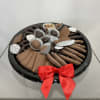 Trays have an assortment of chocolate covered pretzels, chocolate covered Oreos