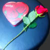 Nice box of chocolates to show your love. INCLUDES ONE RED ROSE!!!!