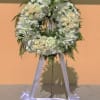 The traditional funeral wreath, beautifully representing the eternal circle of life, is