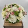 Introducing our exquisite modern flower arrangement, presented in a sleek 5x5 square