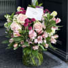 The Sweet Heart Bouquet is a charming blend of lush pink blooms