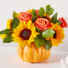 A beautiful bouquet plucked straight from the pumpkin patch.
