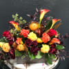 Rustic Dahlia and Calla Centerpiece 