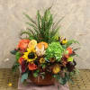 Type of Flowers: Calla Lilies, Green Hydrangeas, Yellow Gerberas, Sunflowers, Pink and