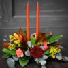 This low bouquet is appropriate for the center of your Thanksgiving dinner