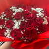 2 red dozen rose wrap RED ONLY. ALL RED , PAPER COLOR