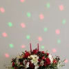 Red and White Centerpiece for a Long table all mixed flowers decorated